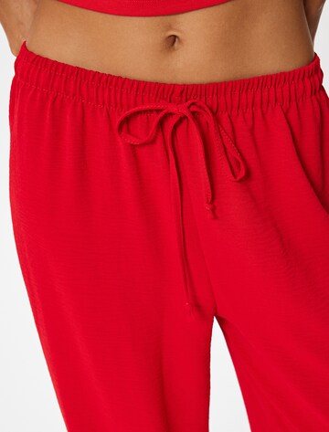 Koton Wide Leg Hose in Rot