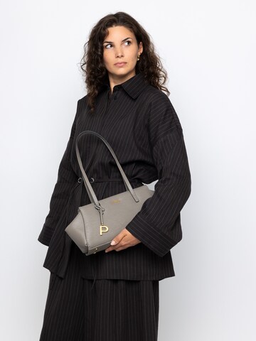 Picard Schultertasche ' Calais ' in Grau: Vorderseite