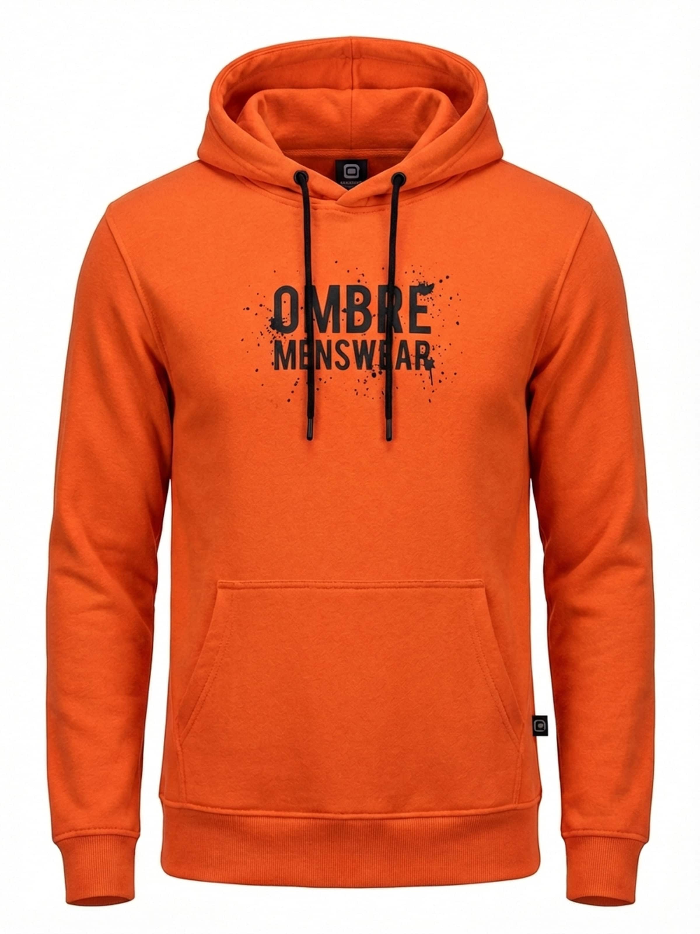 Ombre Sweatshirt in orange, Produktansicht