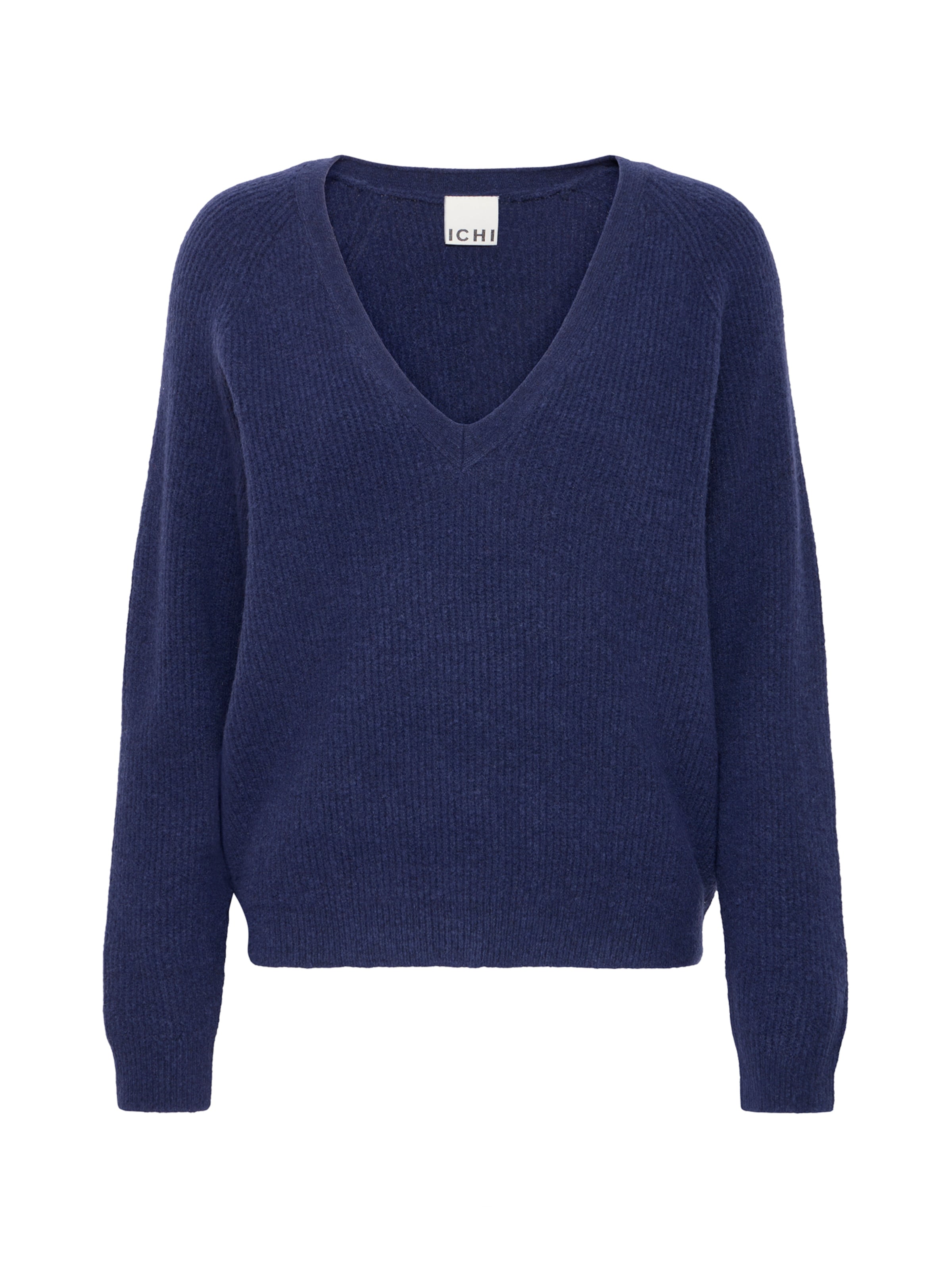 ICHI Trui 'IHDASILA' in Blauw: voorkant