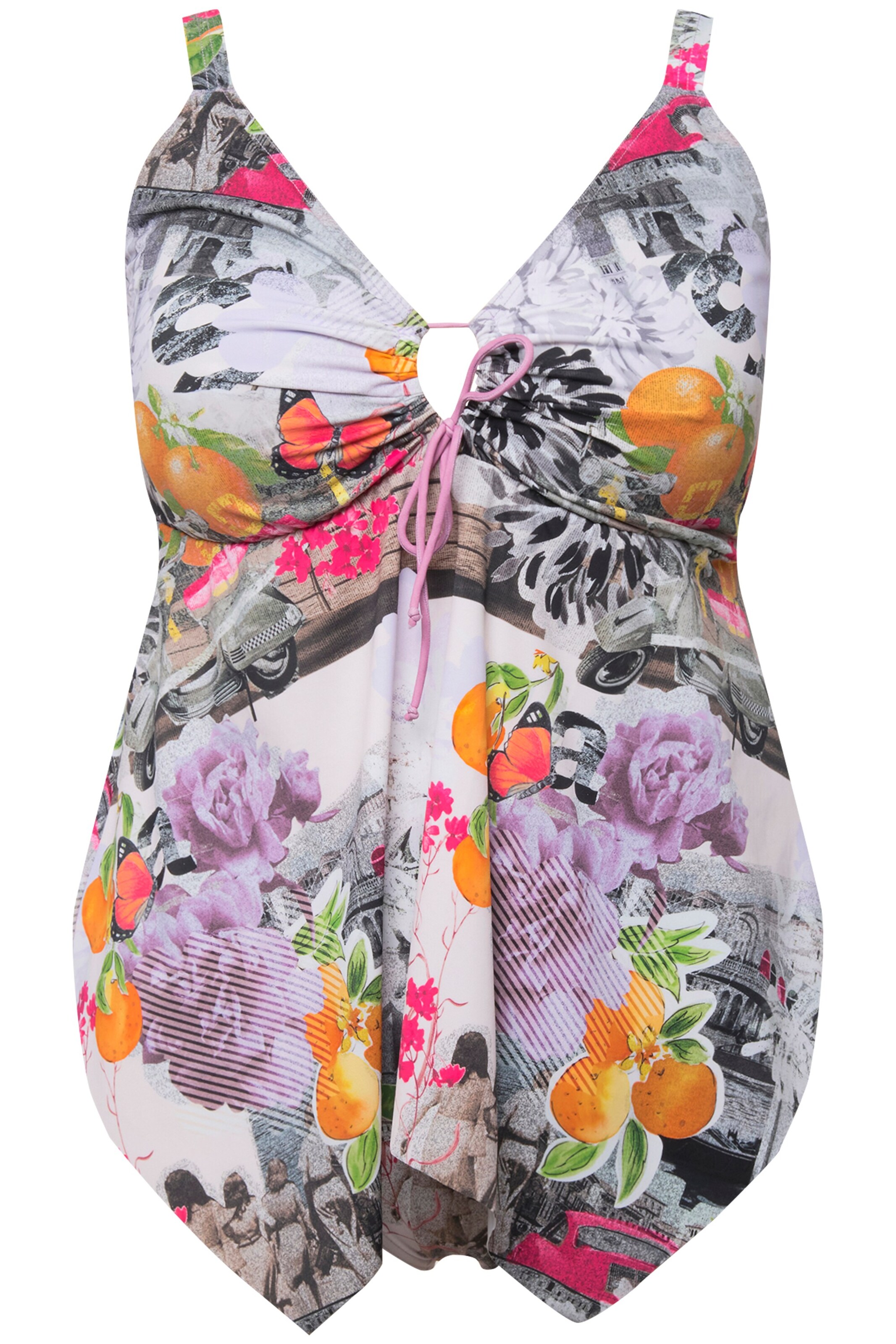 Ulla Popken Bralette Bikini top in Mixed colours: front