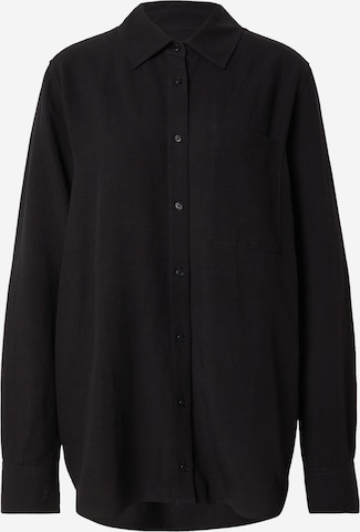 Camicia da donna di ARMEDANGELS in nero: frontale