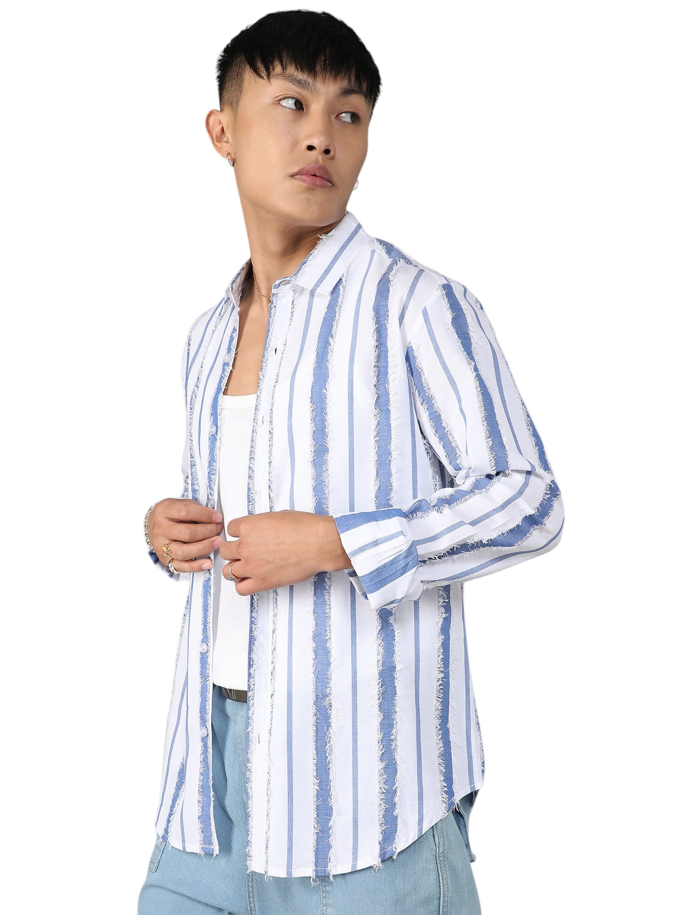 Campus Sutra Средняя посадка Рубашка 'Talisha' в Смешанный