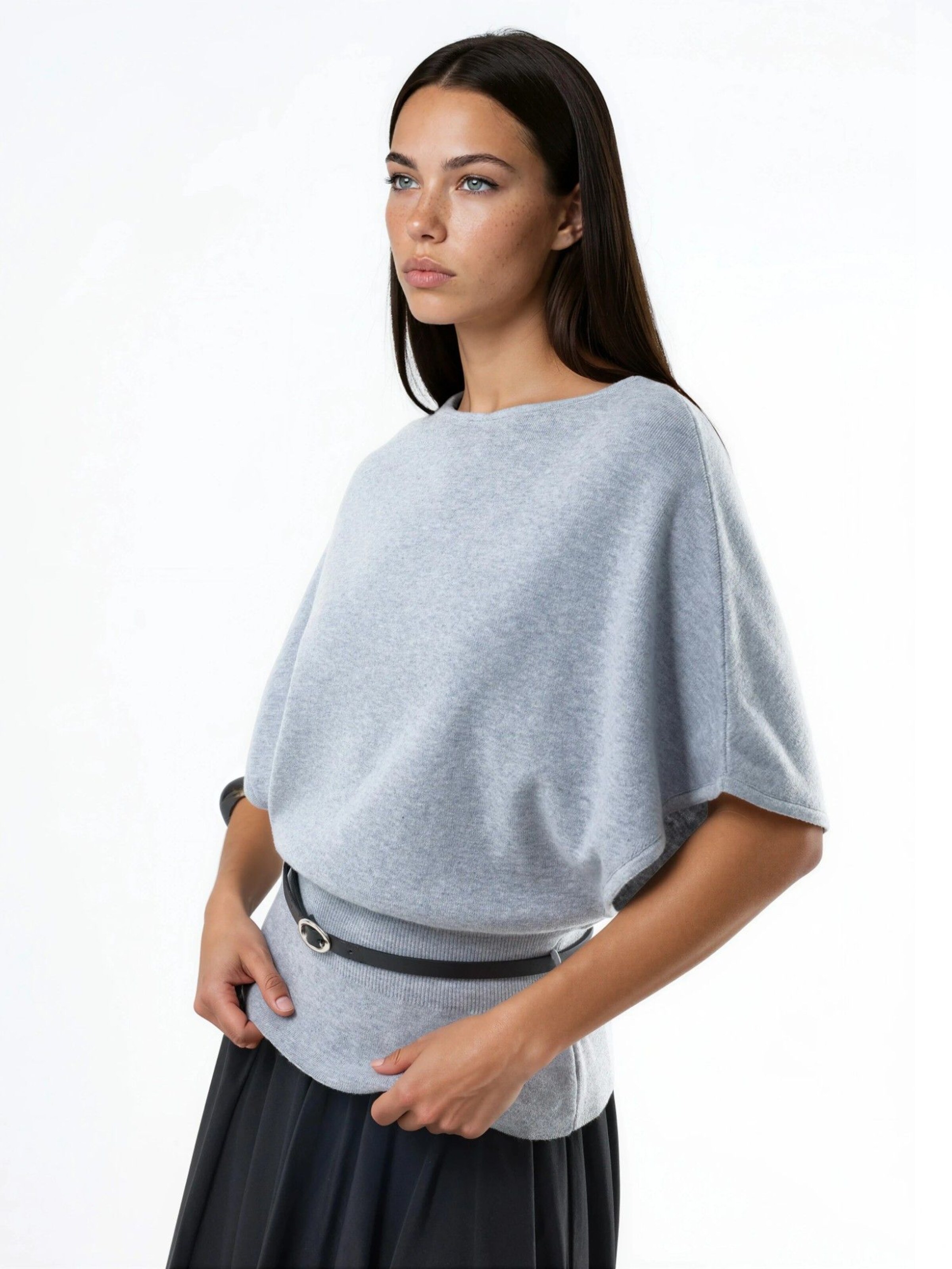 Qu Style Sweater in Grey