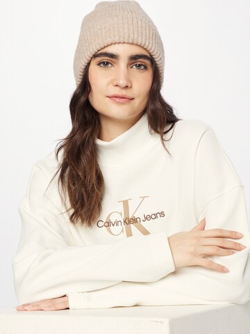 Calvin Klein Jeans Sweatshirt in Beige