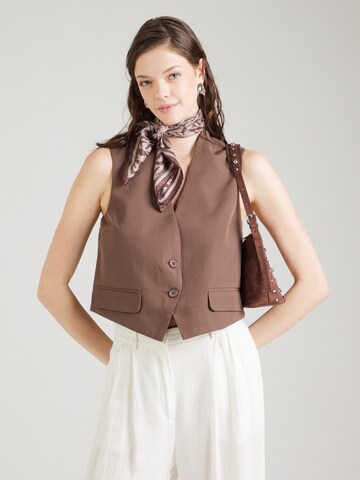 PIECES - Chaleco para traje 'PCNimora' en marrón: frente