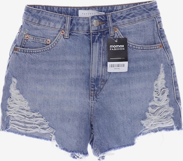 TOPSHOP Shorts in XS in Blue: front