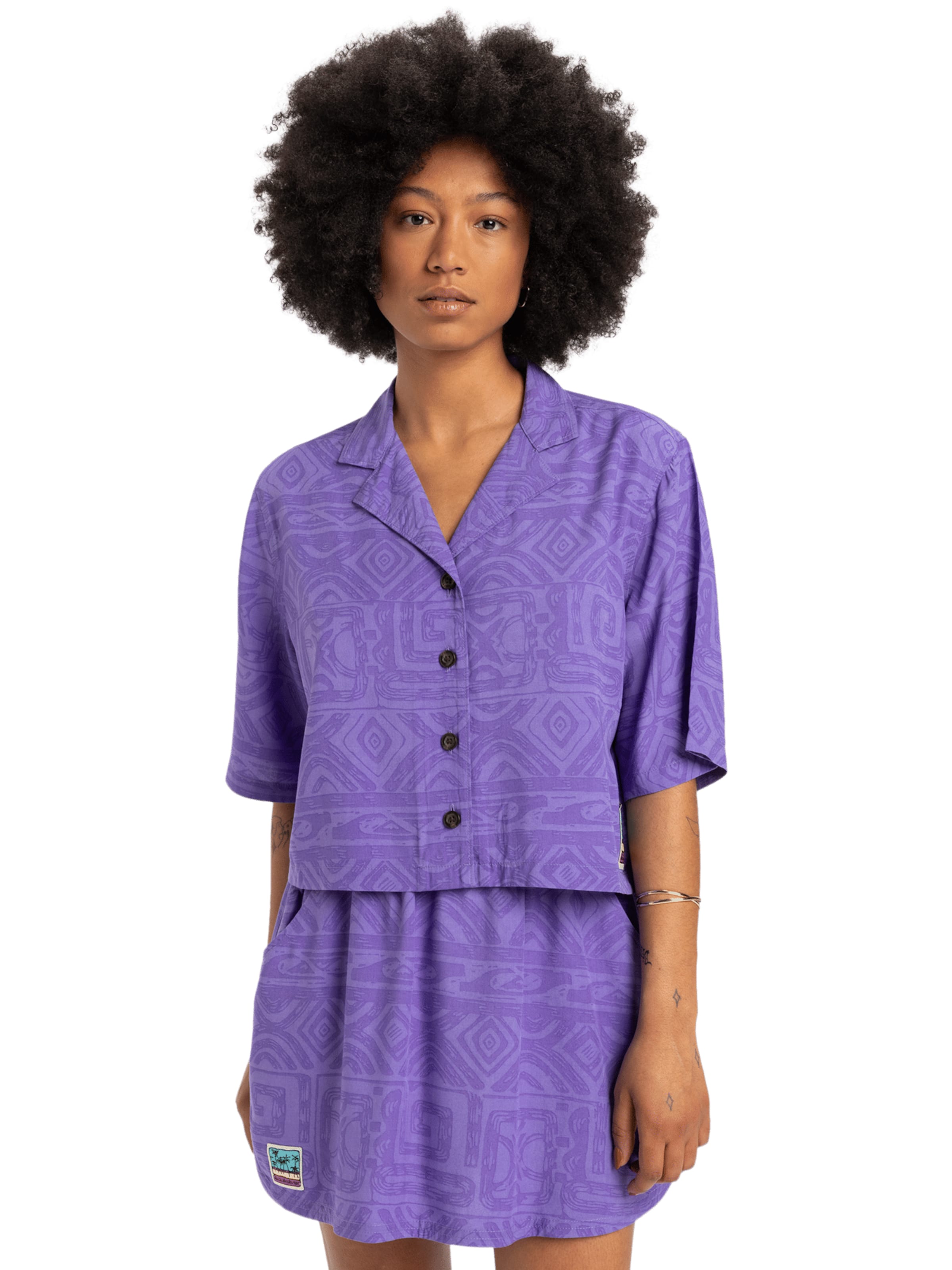 QUIKSILVER Blouse in Lila: voorkant
