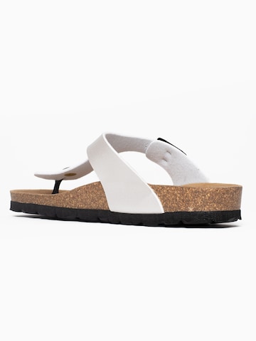 Bayton T-Bar Sandals 'Mercure' in White