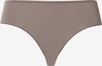 Hanro Midislip ' Allure ' in Braun: Vorderseite