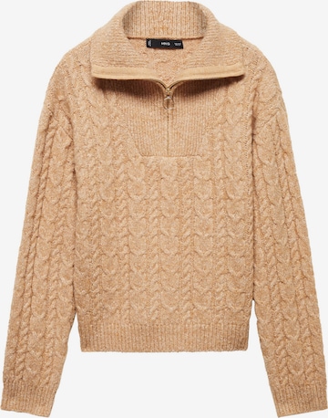 MANGO Sweater 'LIZOR' in Brown: front