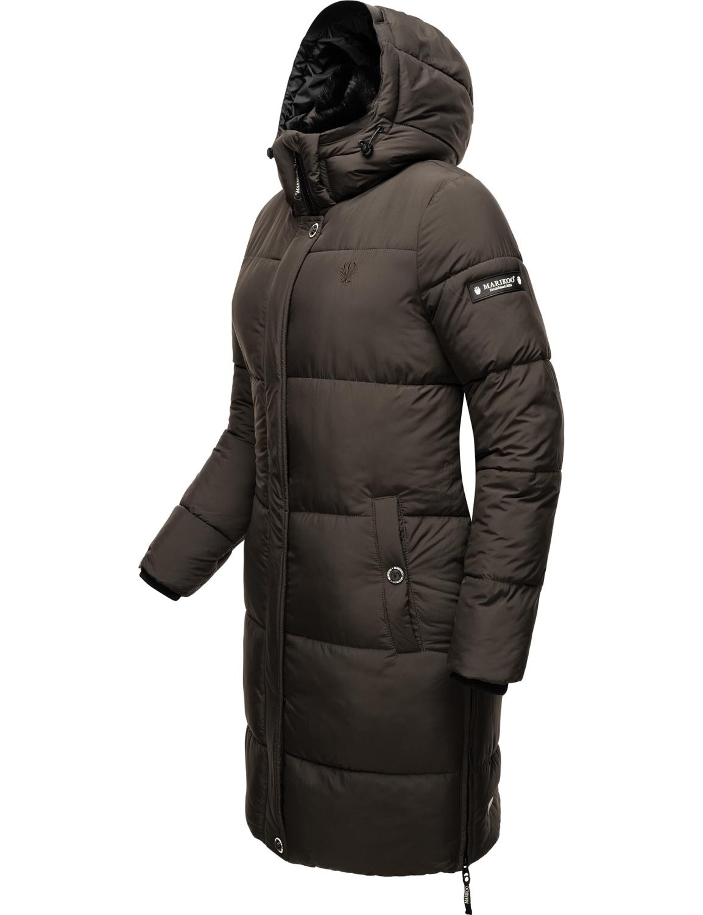MARIKOO Зимнее пальто в Серый