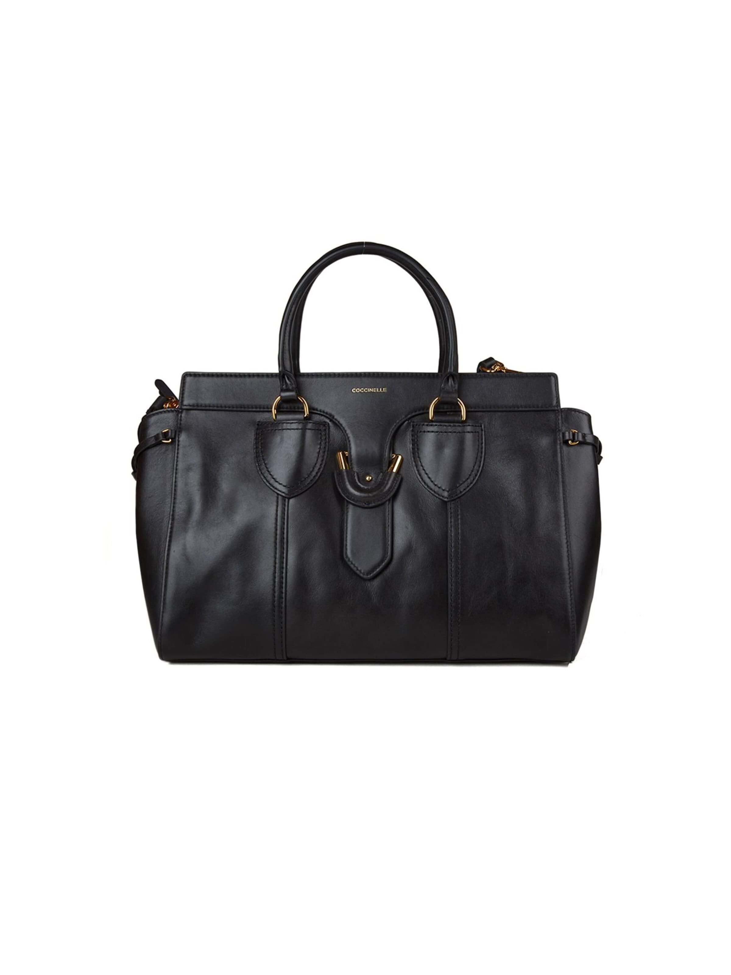 Coccinelle - Bolso de mano 'York Vintage' en negro: frente