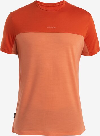 T-Shirt fonctionnel 'Cool-Lite Sphere III' ICEBREAKER en orange : devant