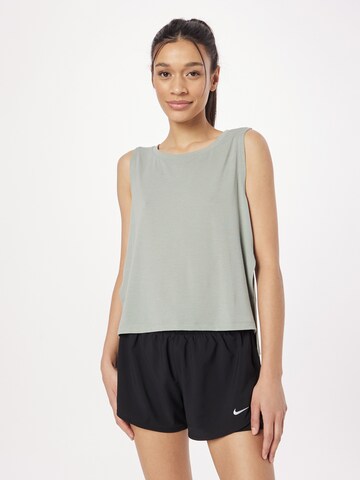 NIKE Sporttop in Groen: voorkant