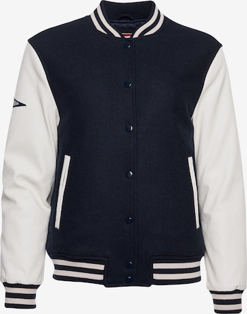 Superdry Between-Season Jacket 'College Varsity' in Blue: front