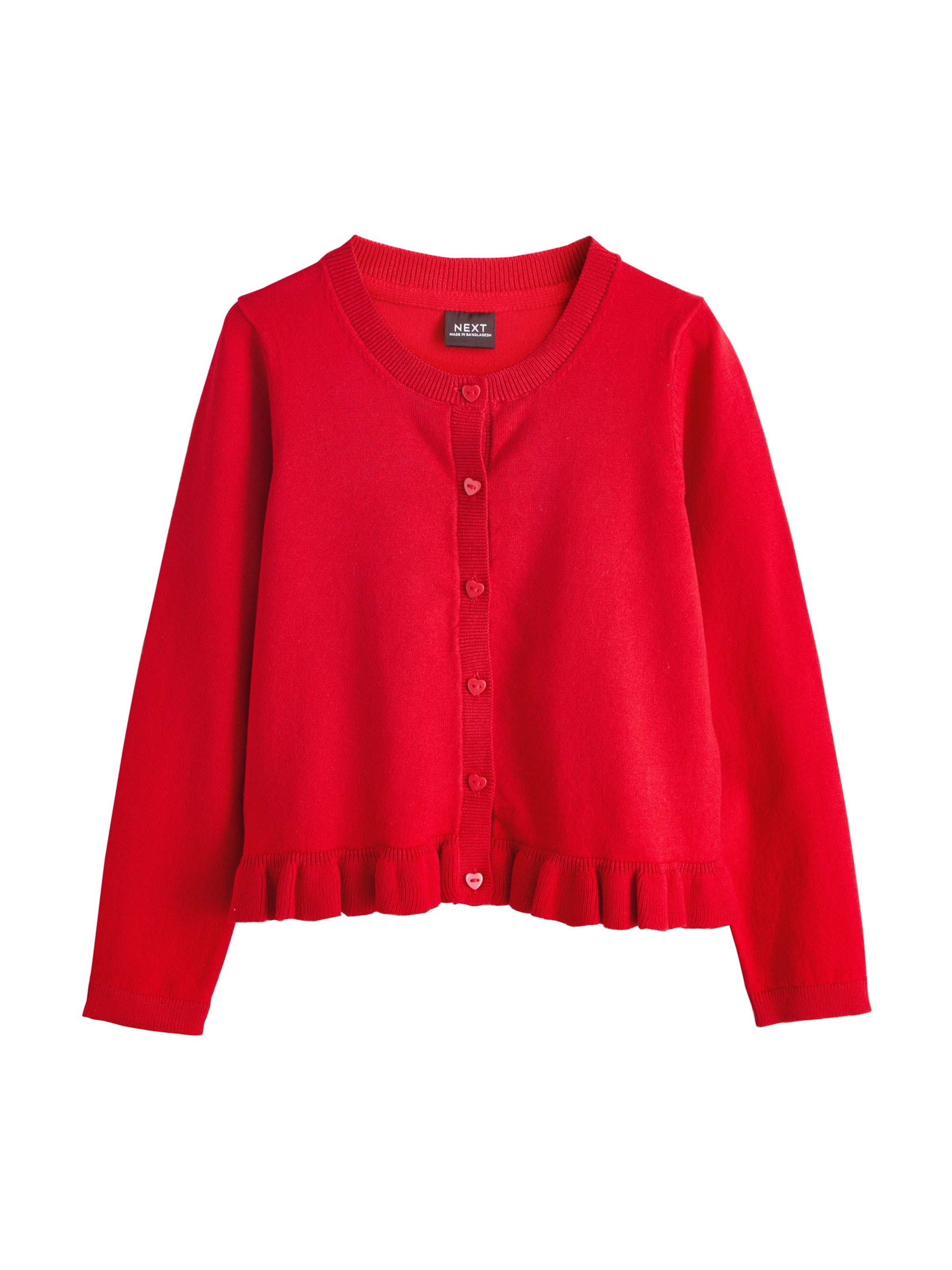 Next Knit Cardigan in Red: front