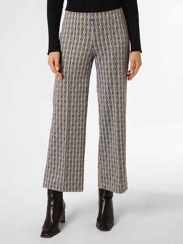 Raffaello Rossi Wide leg Pleated Pants 'Elaine' in Grey: front