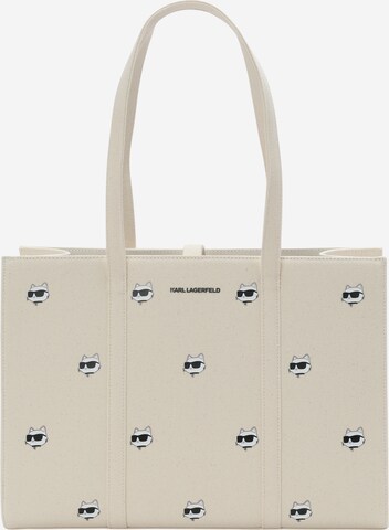 Karl Lagerfeld Shopper 'Ikonik 2.0' in Beige: voorkant