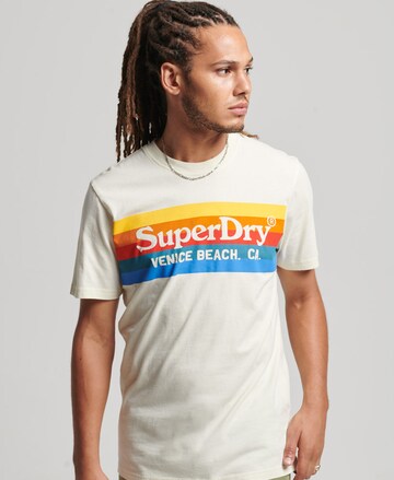 Maglietta di Superdry in beige: frontale