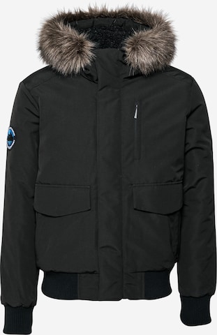 Veste mi-saison 'Everest' Superdry en noir : devant