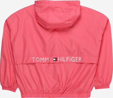 TOMMY HILFIGER Between-Season Jacket 'Essential' in Pink