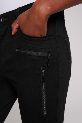 Soccx Slimfit Jeans 'Mira' in Schwarz