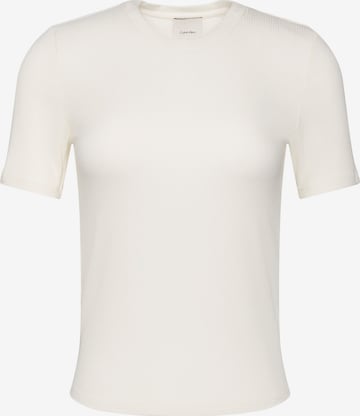 T-shirt Calvin Klein en blanc : devant