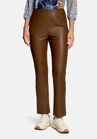 Slimfit Pantaloni di Betty Barclay in marrone: frontale