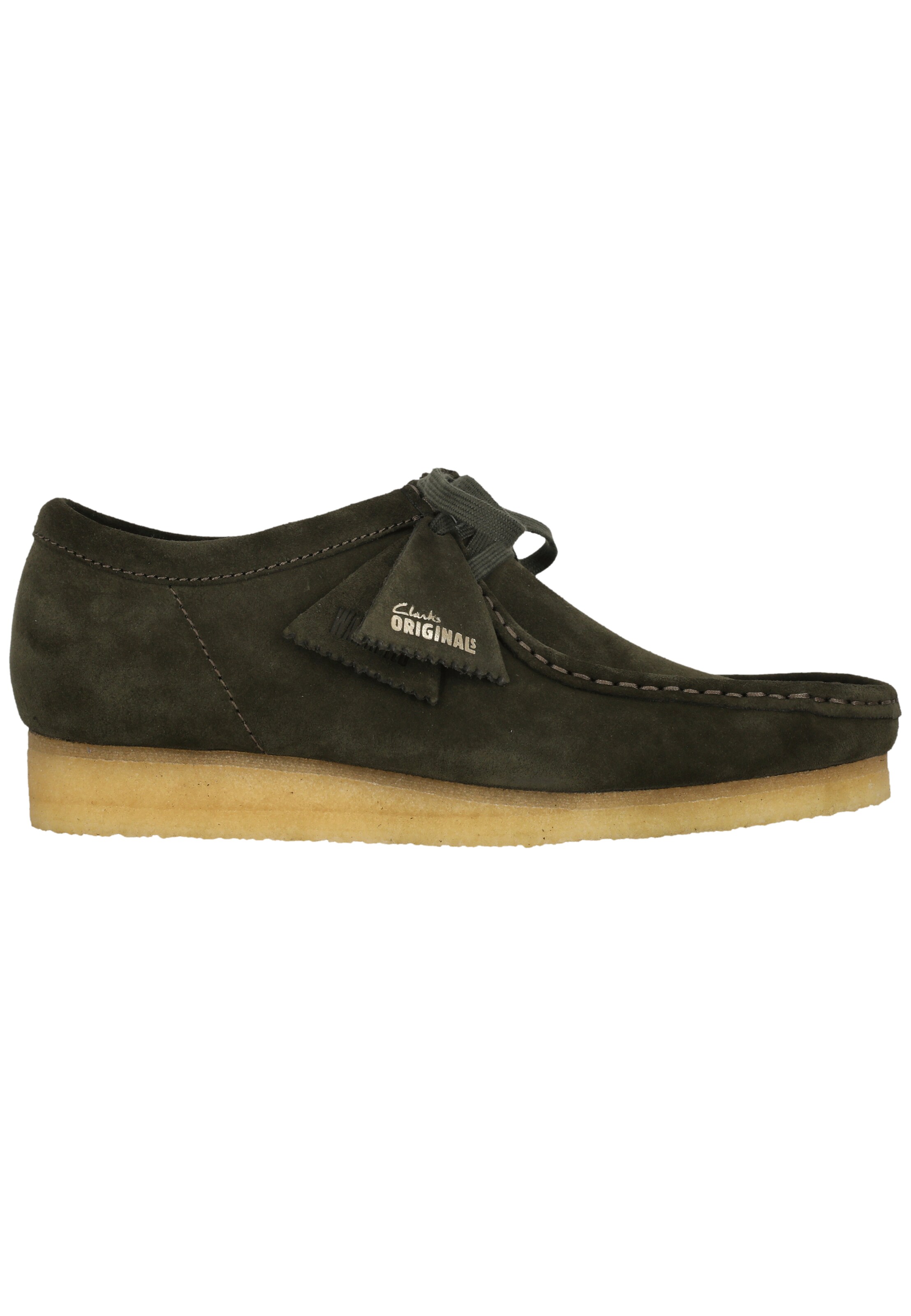 CLARKS Lace-up shoe 'Wallabee Forest' in Green
