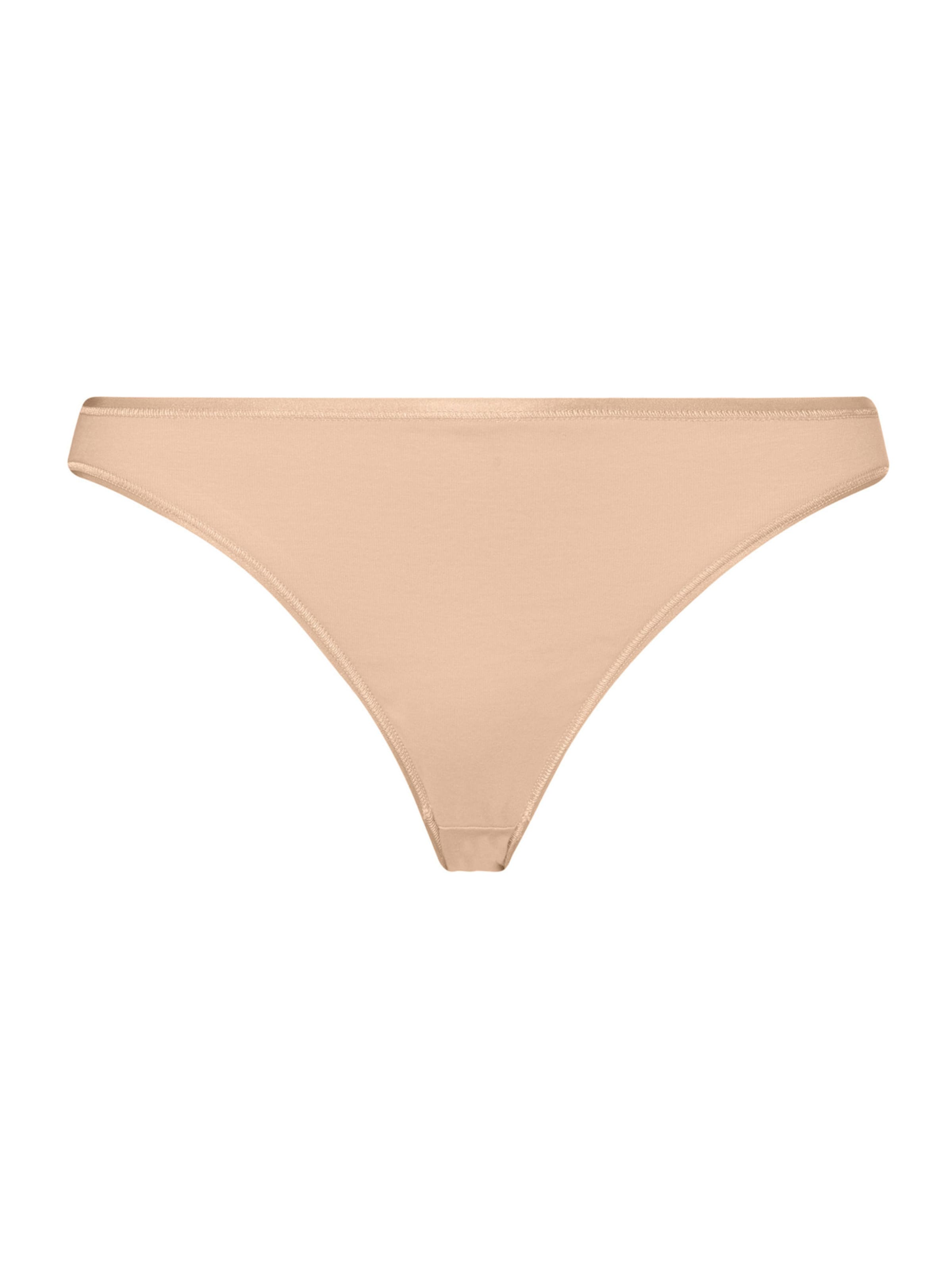 Hanro - Cueca ' Cotton Seamless ' em bege: frente