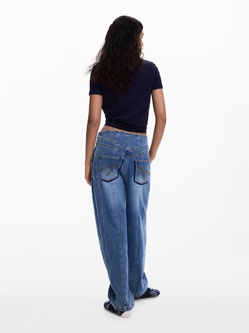 mėlyna Desigual Laisvas Džinsai