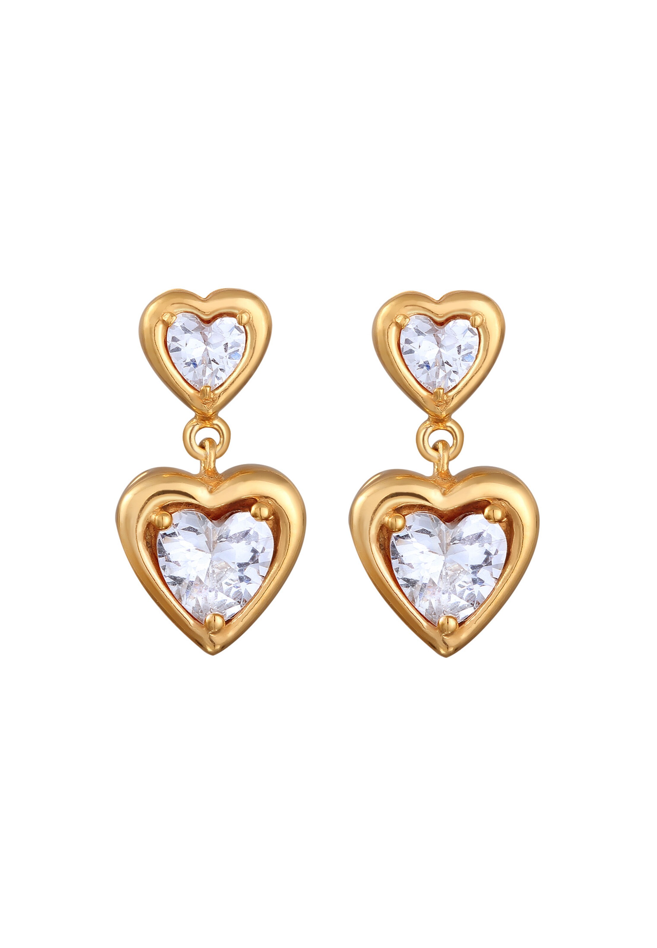 ELLI Ohrringe 'Herz' in Gold