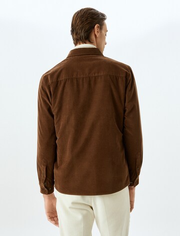 Koton Regular fit Button Up Shirt in Brown