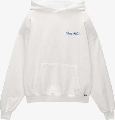 Pull&Bear Sweatshirt in blau / hellgelb / weiß, Produktansicht