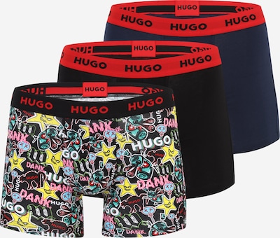 HUGO Boxershorts in dunkelblau / gelb / rot / schwarz / weiß, Produktansicht