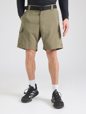 COLUMBIA - Regular Calças outdoor 'Silver Ridge™' em verde: frente