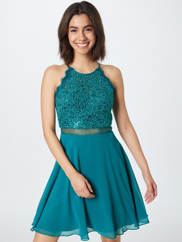 VM Vera Mont - Vestido de cocktail em azul: frente