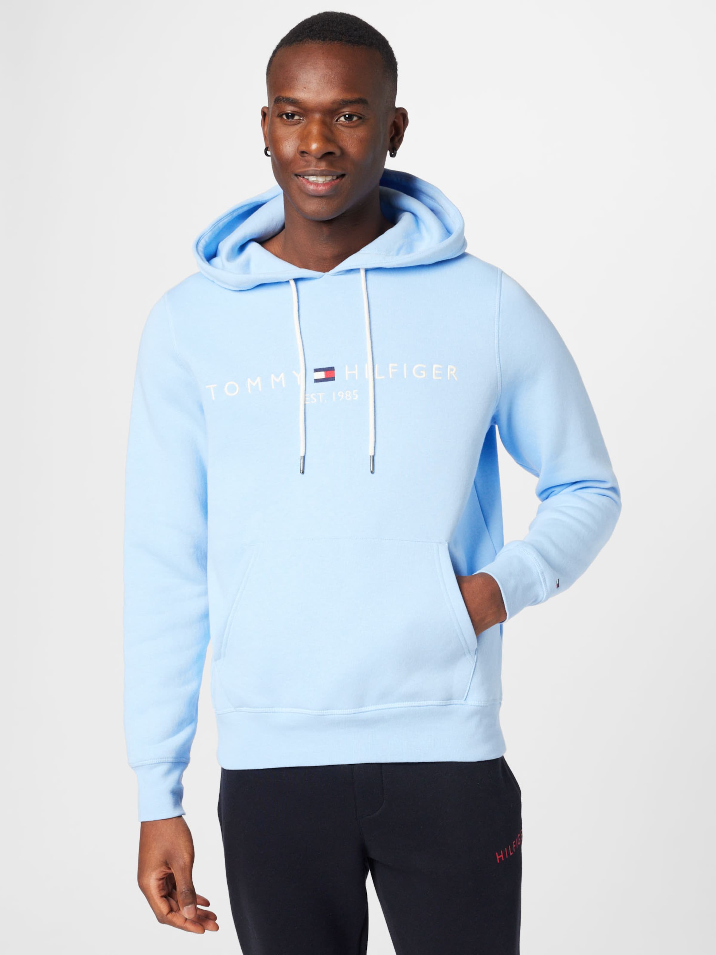 TOMMY HILFIGER Regular fit Sweatshirt in Navy Light Blue ABOUT YOU