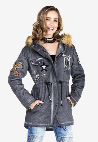 CIPO & BAXX Jacke 'WJ144' in Grau: Vorderseite