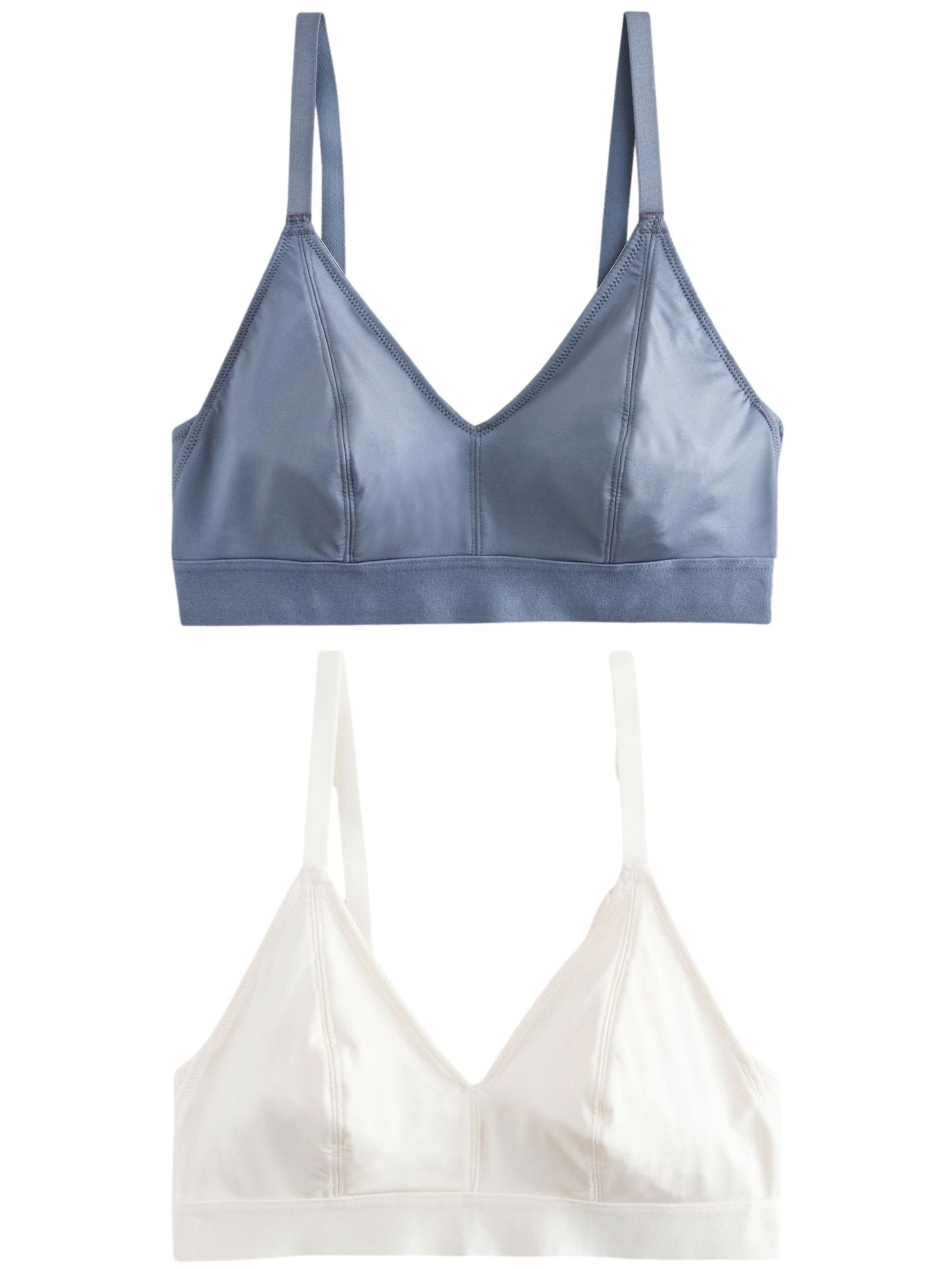 Next Õlapaelteta topp Rinnahoidja, värv sinine: eest vaates