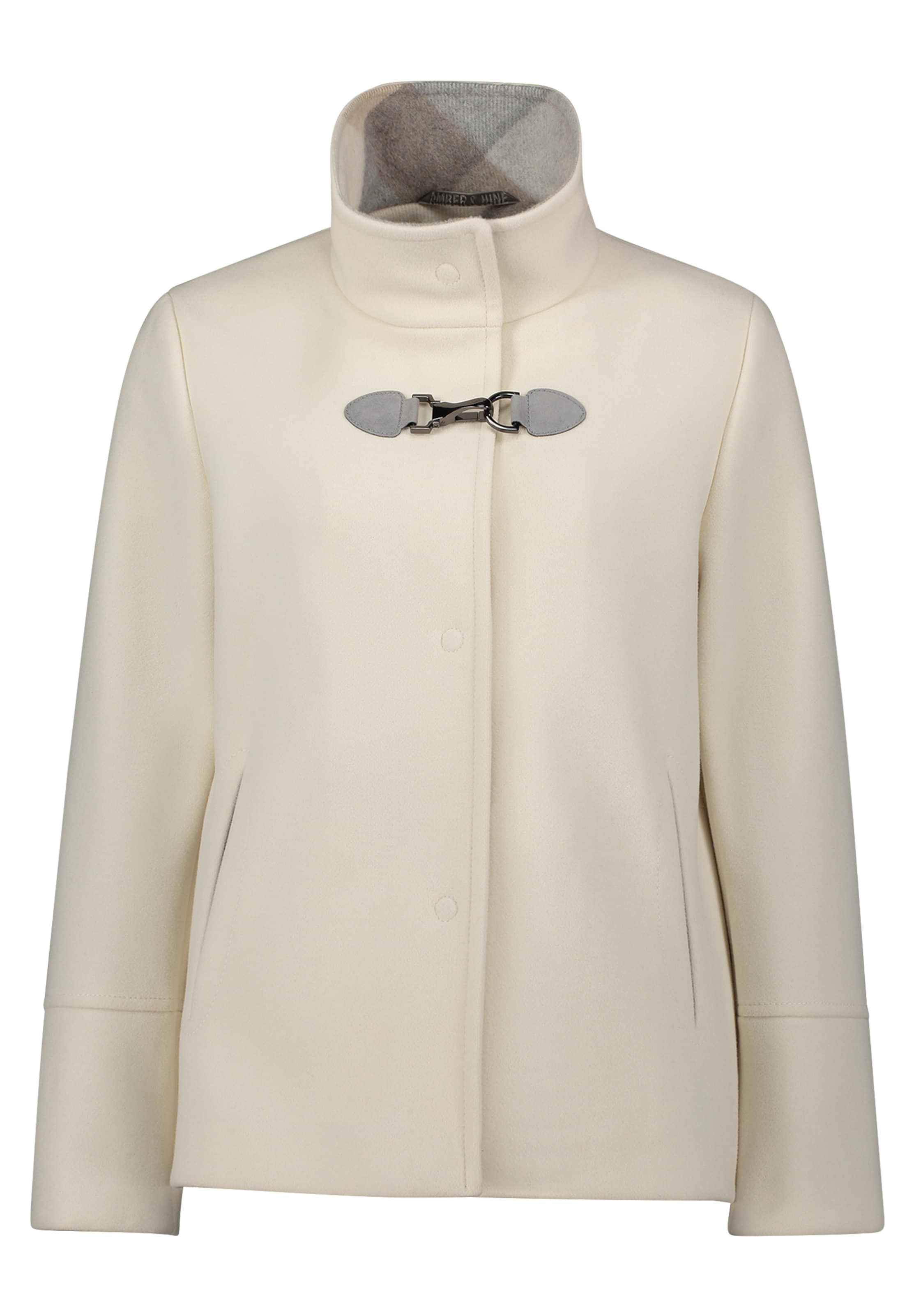 Amber & June - Casaco meia-estação em bege: frente