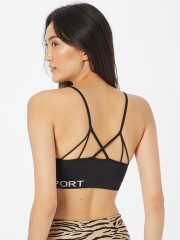 DKNY Performance Bustier Biustonosz sportowy w kolorze czarny