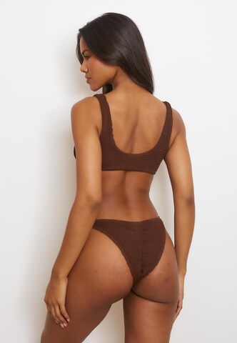 Moda Minx Triangel Bikinitop 'Scrunch' in Bruin