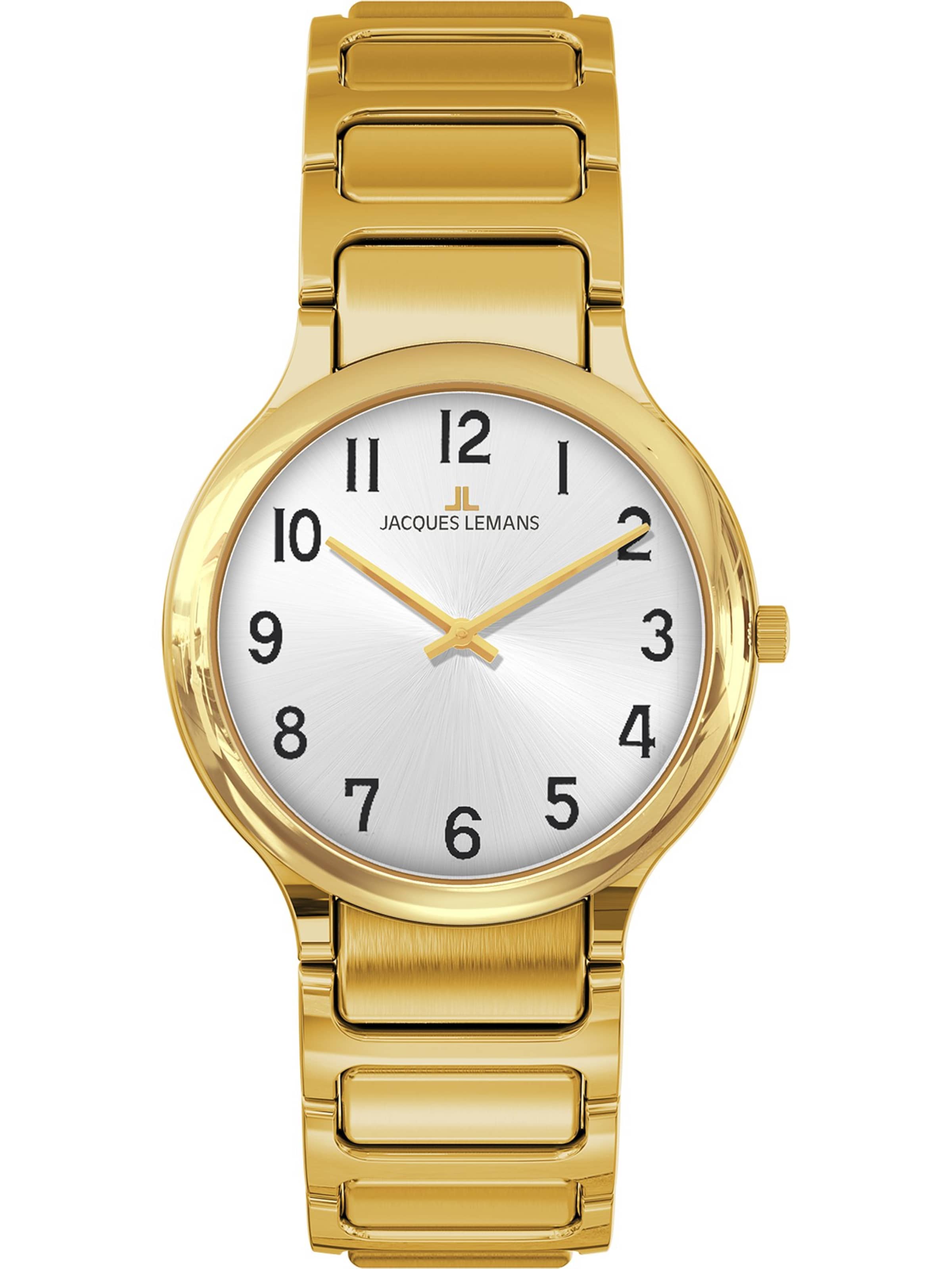 Jacques Lemans Uhr in Gold: Vorderseite