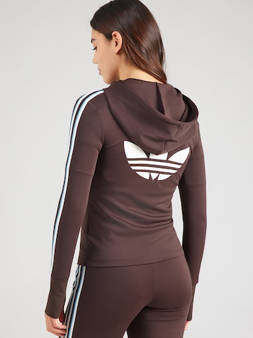 ADIDAS ORIGINALS Ζακέτα φούτερ 'Trefoil' σε καφέ: μπροστά