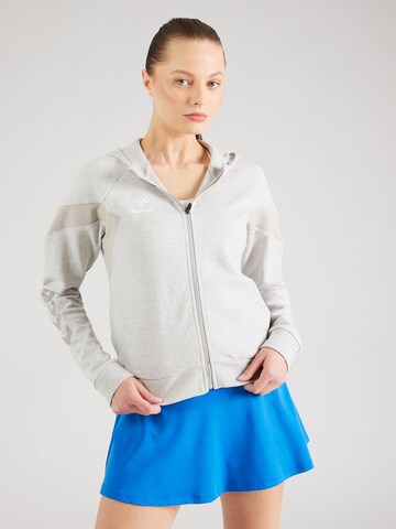 Hummel Sweatjacke 'TRAVEL' in Grau: predná strana