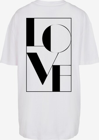T-shirt 'Love' Merchcode en blanc
