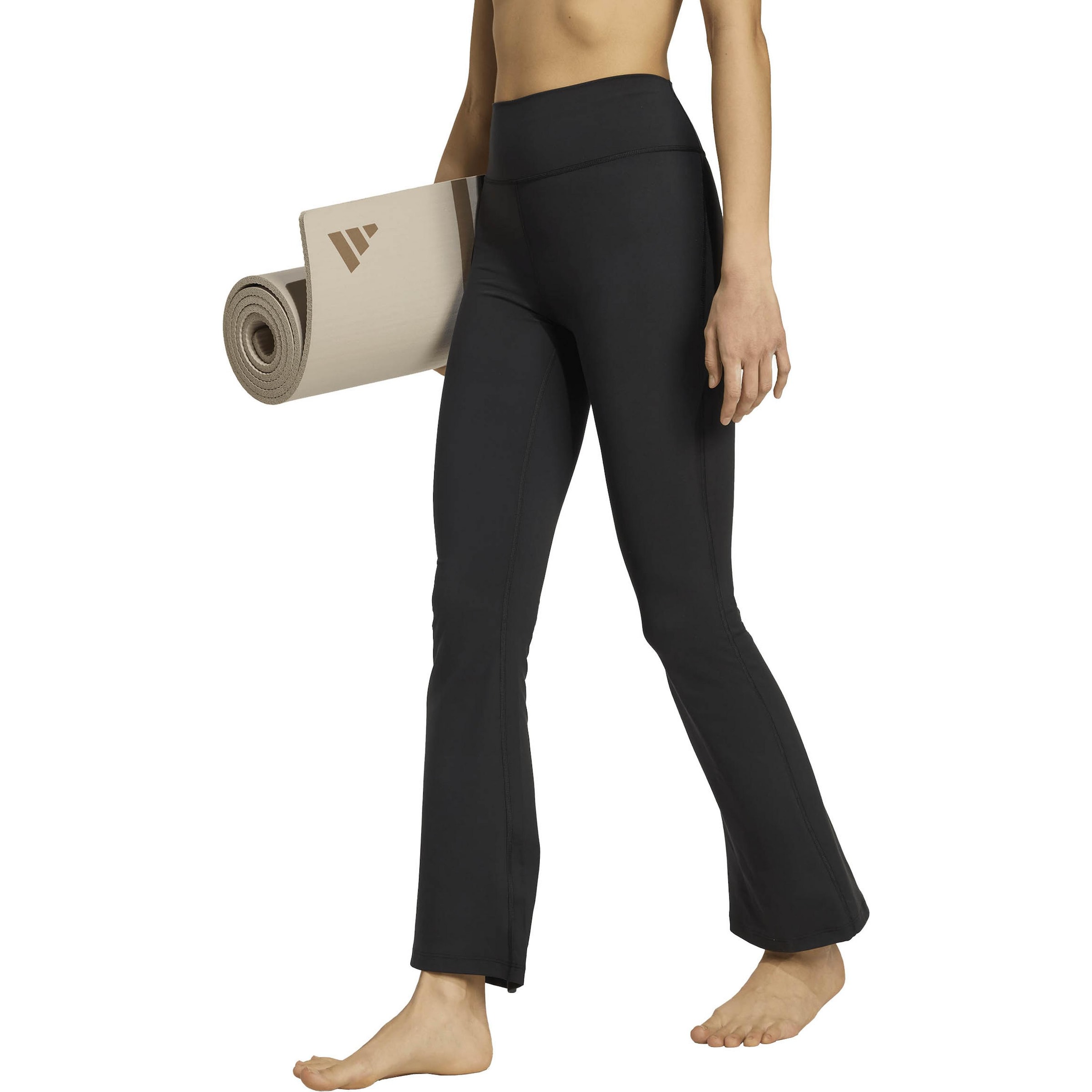 Evazați Pantaloni sport 'All Me Ess' de la ADIDAS PERFORMANCE pe negru: față