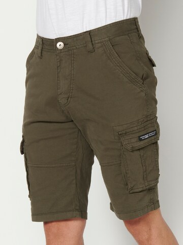 KOROSHI - regular Pantalón cargo en verde